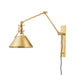 Hudson Valley Canada - One Light Portable Wall Sconce - Metal No. 2 - Aged Brass- Union Lighting Luminaires Decor