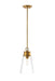 Z-Lite Canada - One Light Pendant - Wentworth - Rubbed Brass- Union Lighting Luminaires Decor