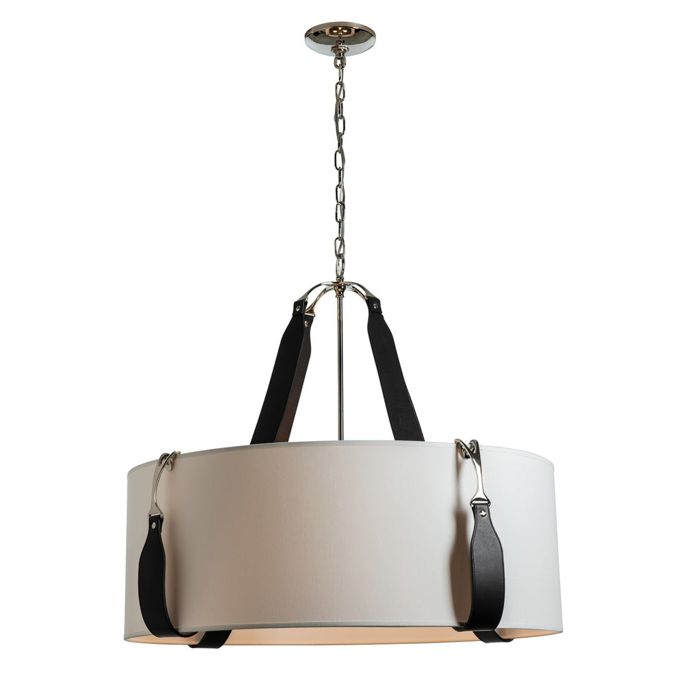 Hubbardton Forge - Four Light Pendant - Saratoga - Polished Nickel- Union Lighting Luminaires Decor