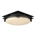 Hubbardton Forge - Two Light Semi-Flush Mount - Banded - Black- Union Lighting Luminaires Decor