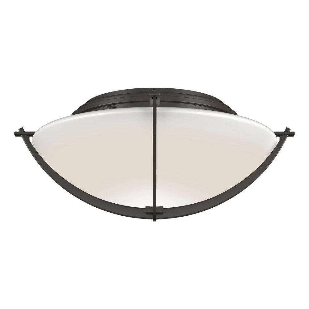 Hubbardton Forge - Two Light Semi-Flush Mount - Compass - Dark Smoke- Union Lighting Luminaires Decor