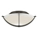 Hubbardton Forge - Two Light Semi-Flush Mount - Compass - Dark Smoke- Union Lighting Luminaires Decor
