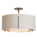 Hubbardton Forge - Three Light Semi-Flush Mount - Exos - Dark Smoke- Union Lighting Luminaires Decor