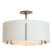 Hubbardton Forge - Three Light Semi-Flush Mount - Exos - Dark Smoke- Union Lighting Luminaires Decor