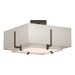 Hubbardton Forge - Two Light Semi-Flush Mount - Exos - Dark Smoke- Union Lighting Luminaires Decor