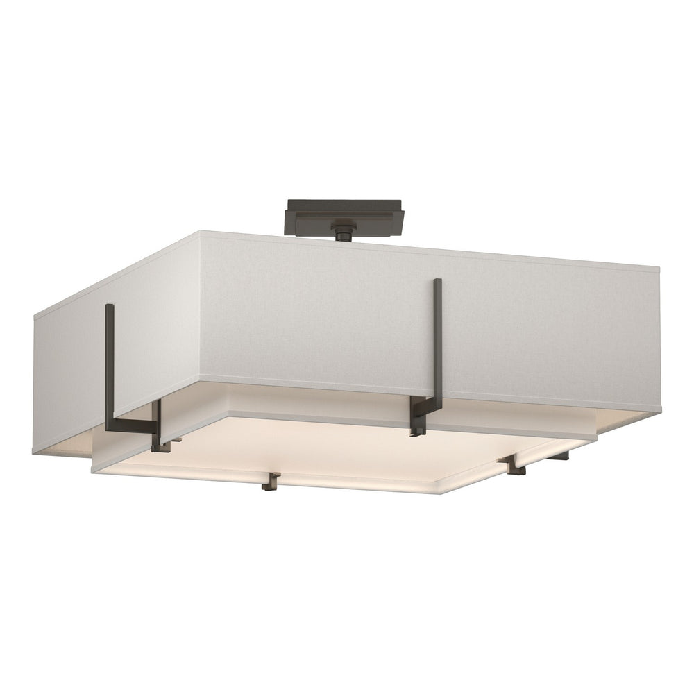 Hubbardton Forge - Four Light Semi-Flush Mount - Exos - Dark Smoke- Union Lighting Luminaires Decor