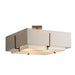 Hubbardton Forge - Four Light Semi-Flush Mount - Exos - Dark Smoke- Union Lighting Luminaires Decor
