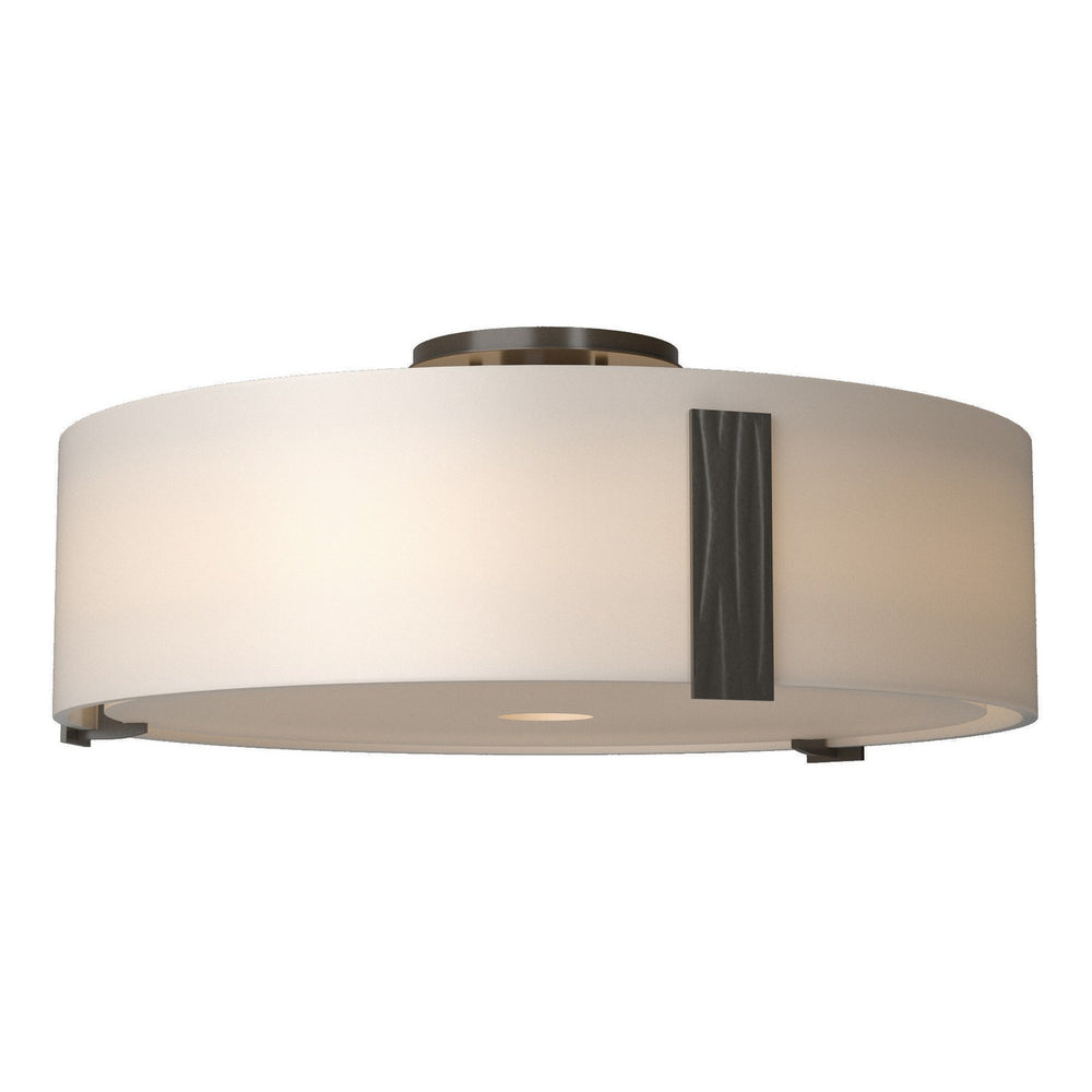 Hubbardton Forge - Three Light Semi-Flush Mount - Impressions - Dark Smoke- Union Lighting Luminaires Decor