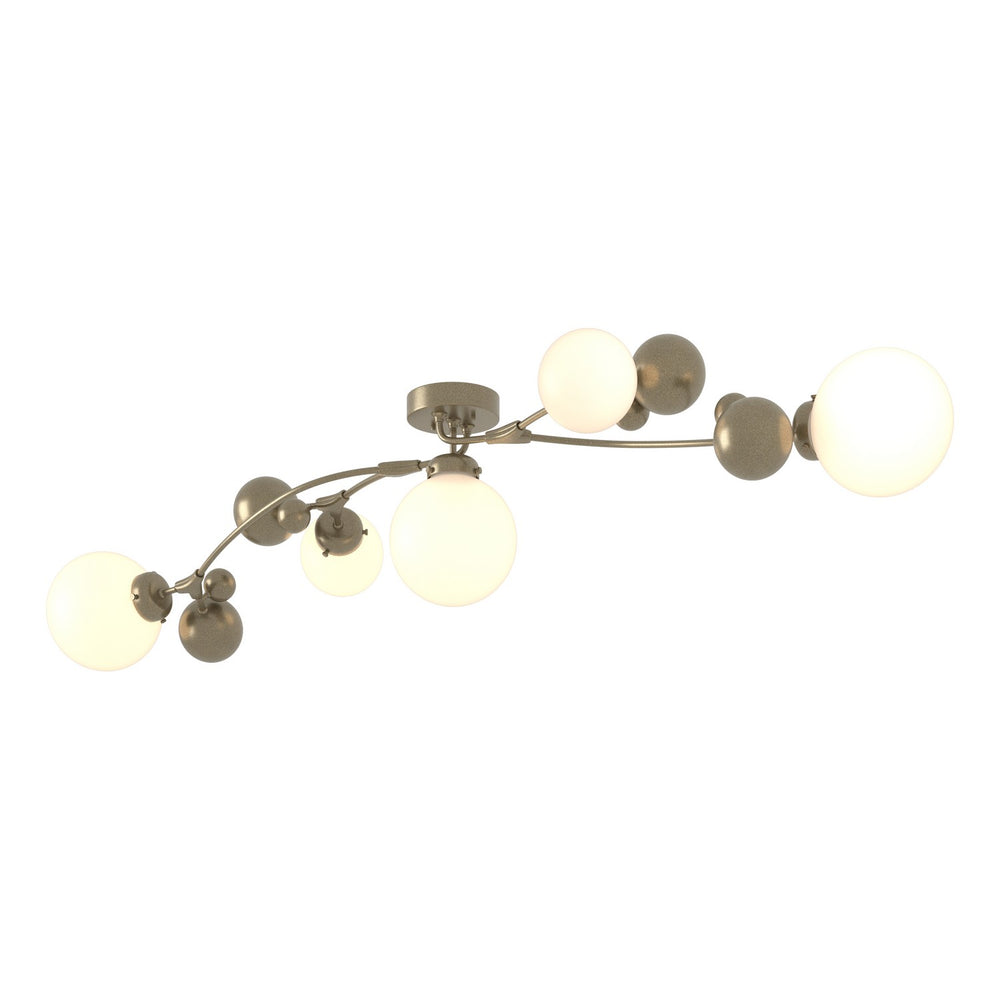Hubbardton Forge - Five Light Semi-Flush Mount - Sprig - Soft Gold- Union Lighting Luminaires Decor