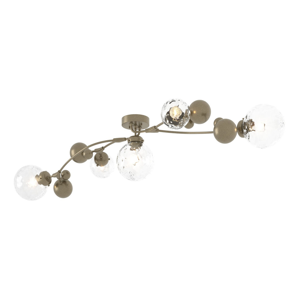 Hubbardton Forge - Five Light Semi-Flush Mount - Sprig - Soft Gold- Union Lighting Luminaires Decor