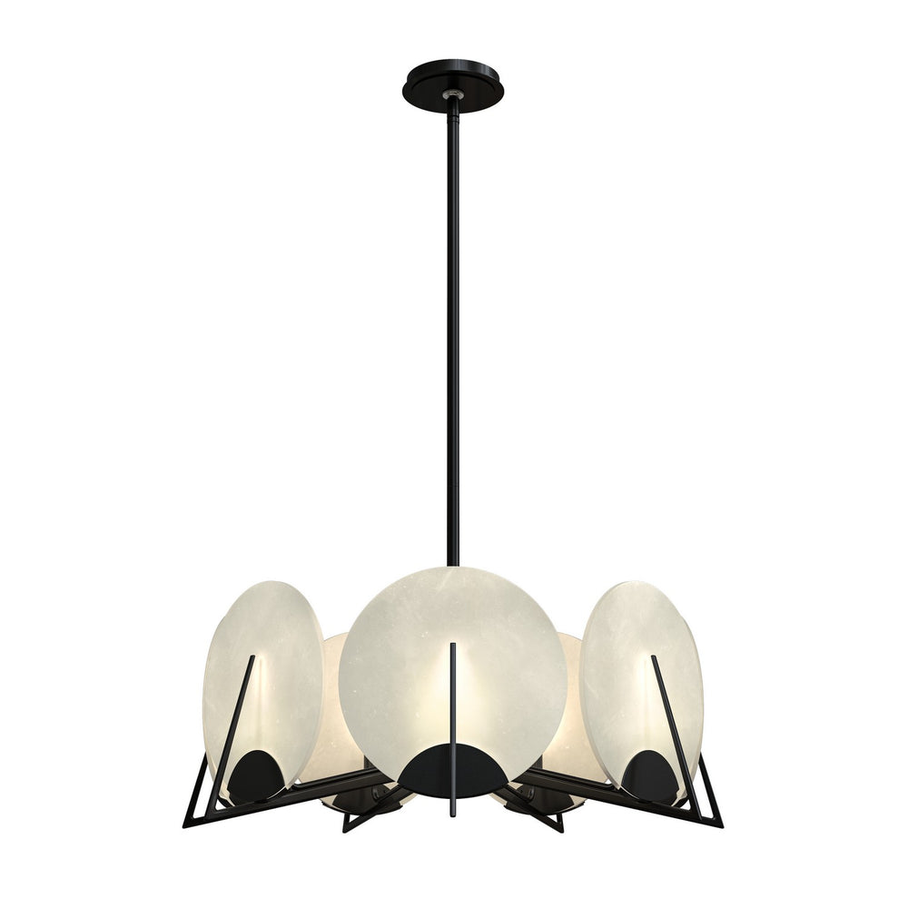 Hubbardton Forge - Seven Light Pendant - Callisto - Ink- Union Lighting Luminaires Decor