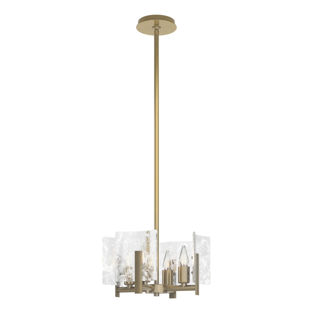 Hubbardton Forge - Four Light Semi-Flush/Pendant - Arc - Modern Brass- Union Lighting Luminaires Decor