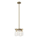 Hubbardton Forge - Four Light Semi-Flush/Pendant - Eos - Modern Brass- Union Lighting Luminaires Decor