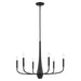 Kichler Canada - Six Light Chandelier - Deela - Black- Union Lighting Luminaires Decor