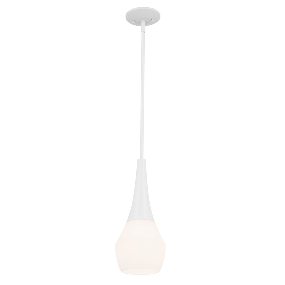 Kichler Canada - One Light Pendant - Deela - White- Union Lighting Luminaires Decor