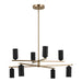 Kichler Canada - LED Chandelier - Gala - Champagne Bronze- Union Lighting Luminaires Decor
