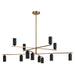 Kichler Canada - LED Chandelier - Gala - Champagne Bronze- Union Lighting Luminaires Decor