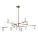 Kichler Canada - LED Chandelier - Gala - Champagne Bronze- Union Lighting Luminaires Decor