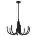 Kichler Canada - Eight Light Chandelier - Odensa - Black- Union Lighting Luminaires Decor
