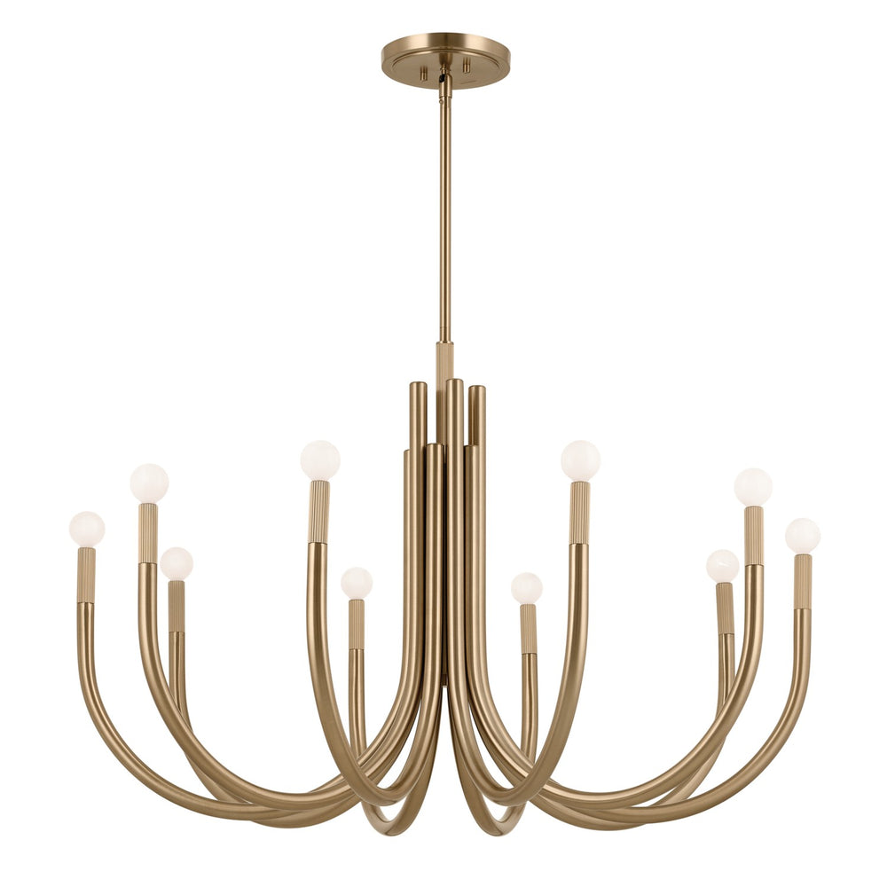 Kichler Canada - Ten Light Chandelier - Odensa - Champagne Bronze- Union Lighting Luminaires Decor