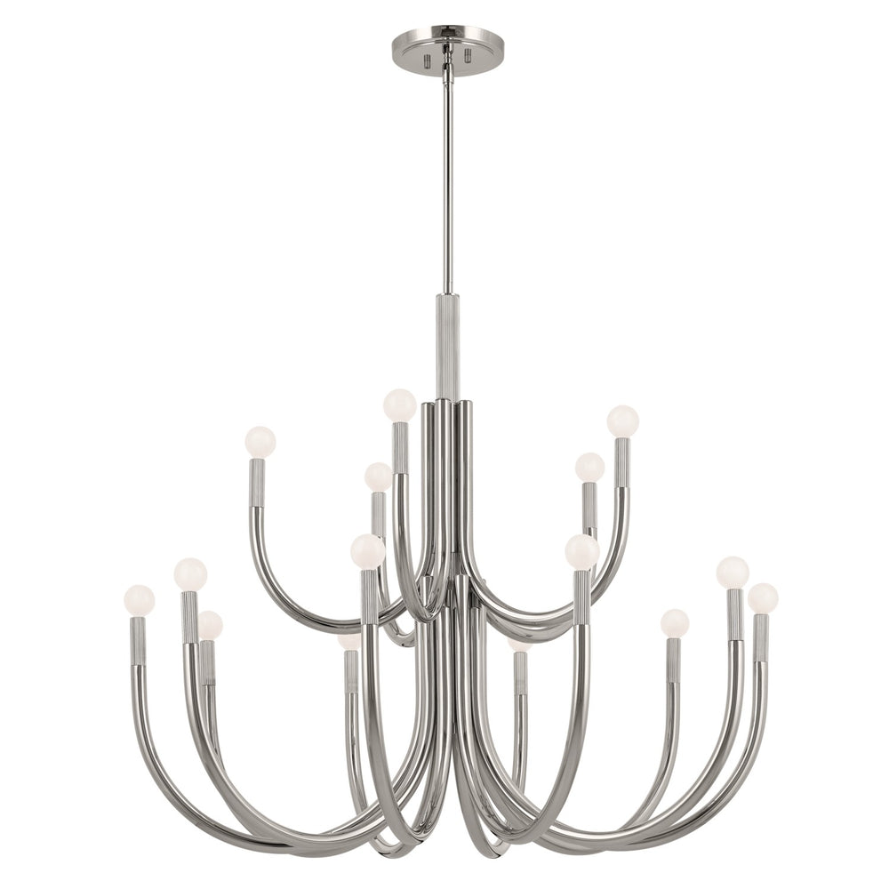 Kichler Canada - 15 Light Chandelier - Odensa - Polished Nickel- Union Lighting Luminaires Decor