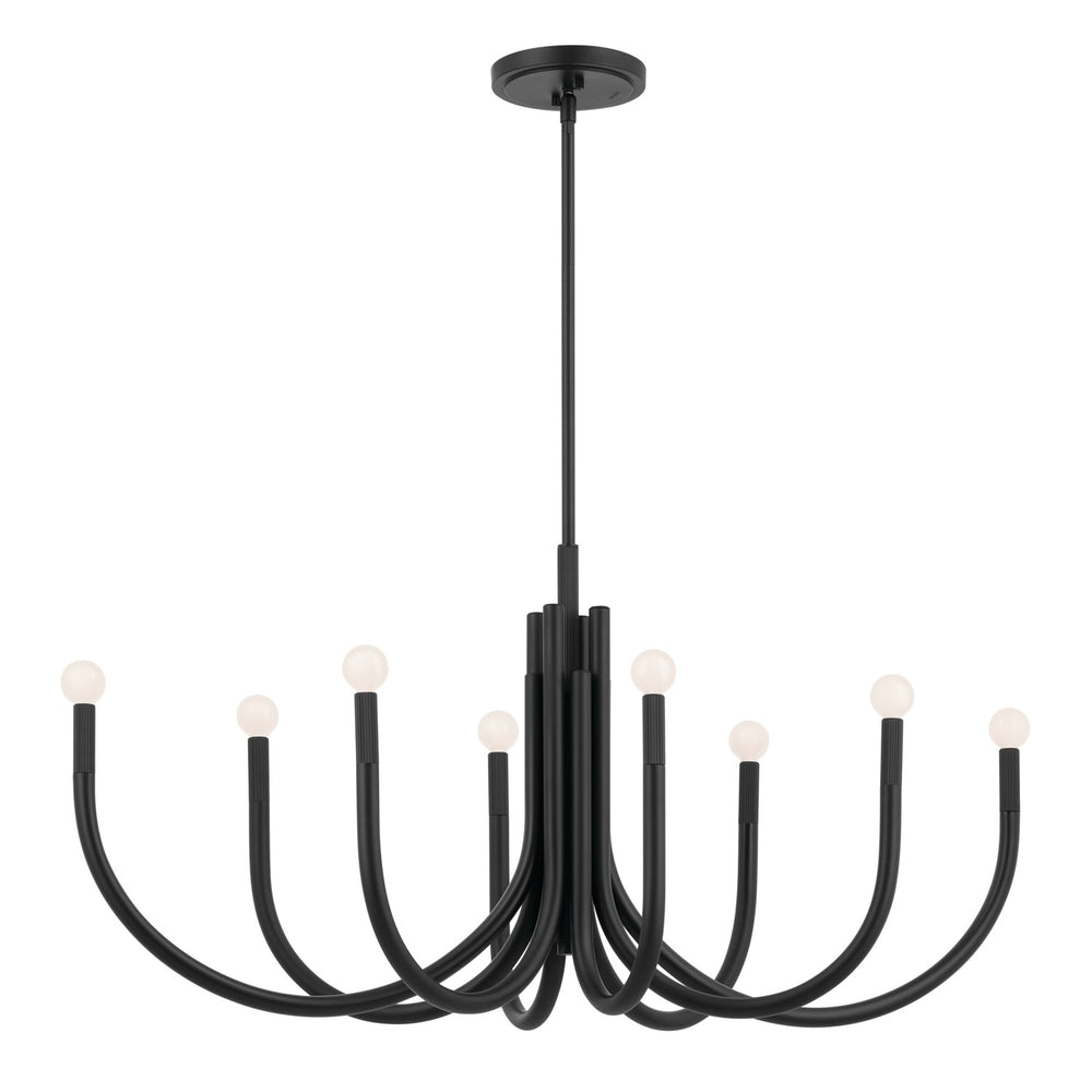 Kichler Canada - Eight Light Chandelier - Odensa - Black- Union Lighting Luminaires Decor