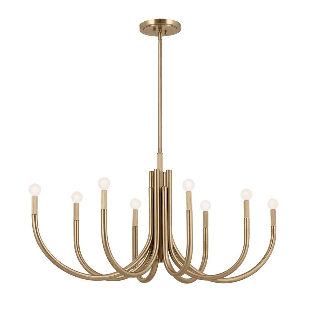 Kichler Canada - Eight Light Chandelier - Odensa - Champagne Bronze- Union Lighting Luminaires Decor