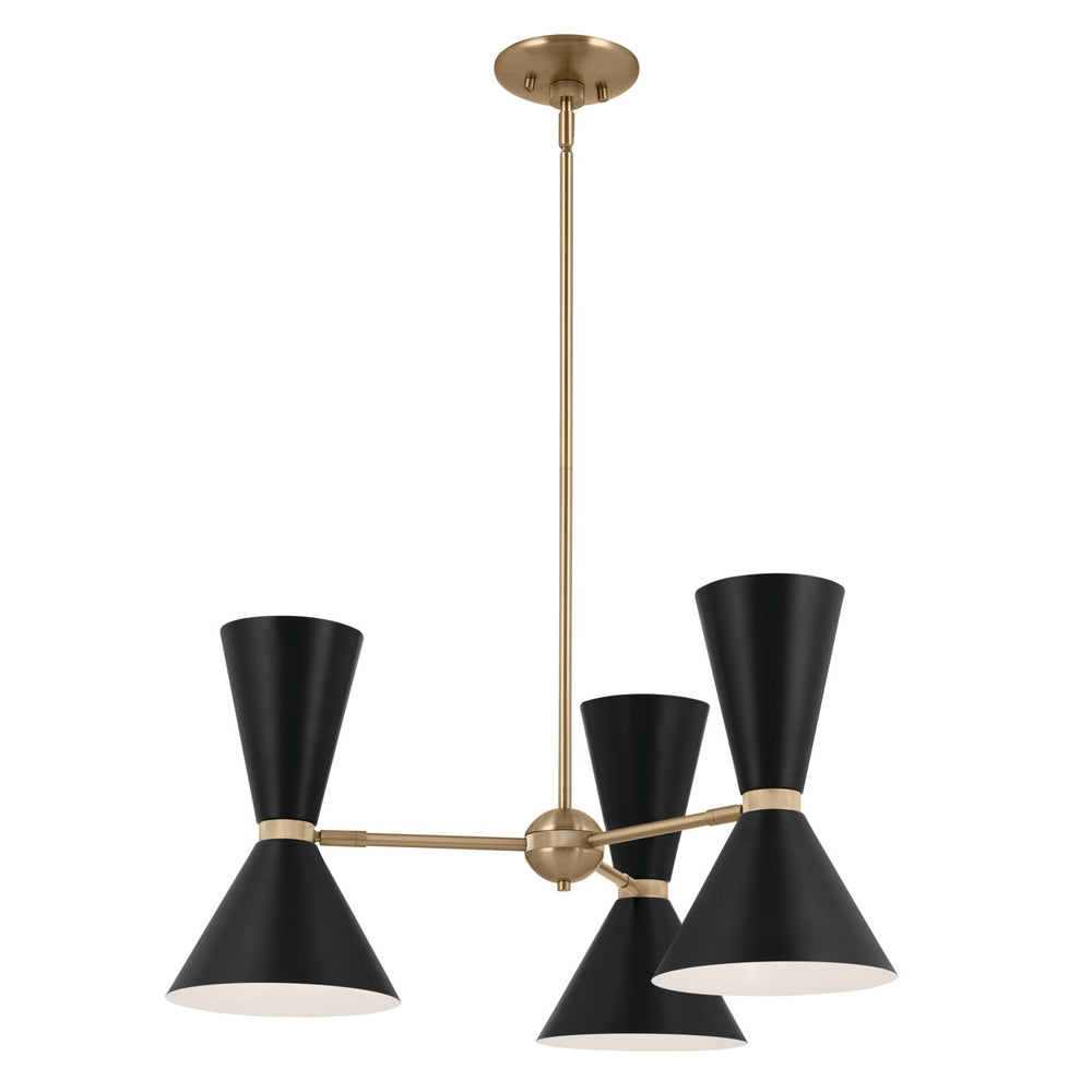 Kichler Canada - Six Light Chandelier - Phix - Champagne Bronze- Union Lighting Luminaires Decor