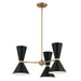 Kichler Canada - Six Light Chandelier - Phix - Champagne Bronze- Union Lighting Luminaires Decor
