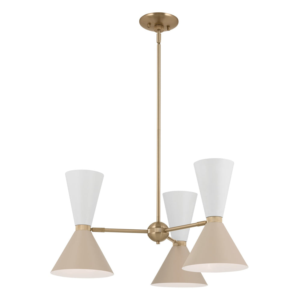 Kichler Canada - Six Light Chandelier - Phix - Champagne Bronze- Union Lighting Luminaires Decor