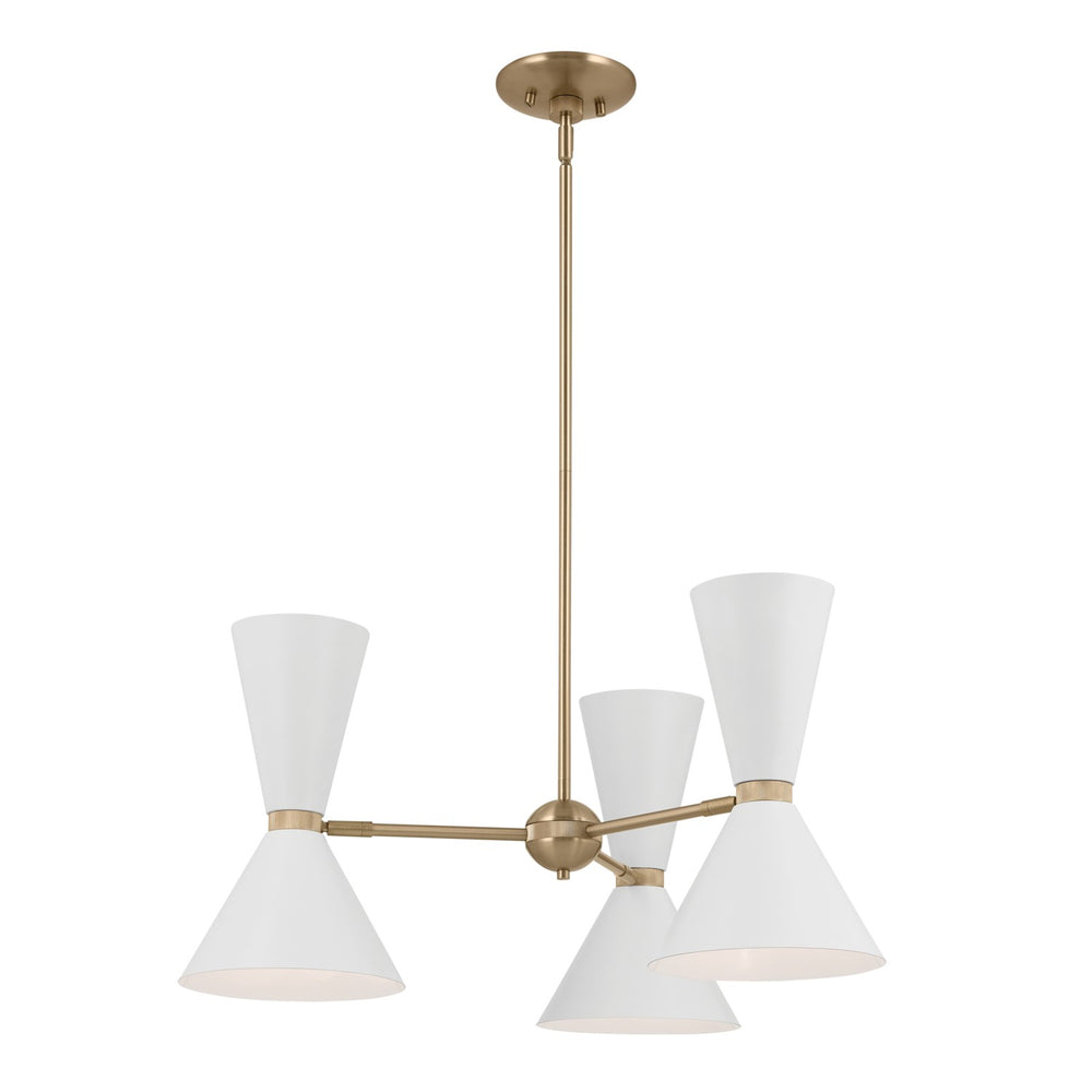 Kichler Canada - Six Light Chandelier - Phix - Champagne Bronze- Union Lighting Luminaires Decor