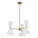 Kichler Canada - Six Light Chandelier - Phix - Champagne Bronze- Union Lighting Luminaires Decor