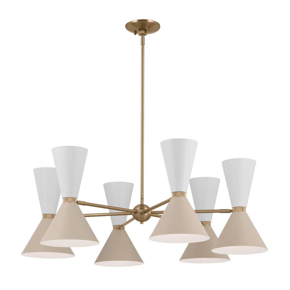 Kichler Canada - 12 Light Chandelier - Phix - Champagne Bronze- Union Lighting Luminaires Decor