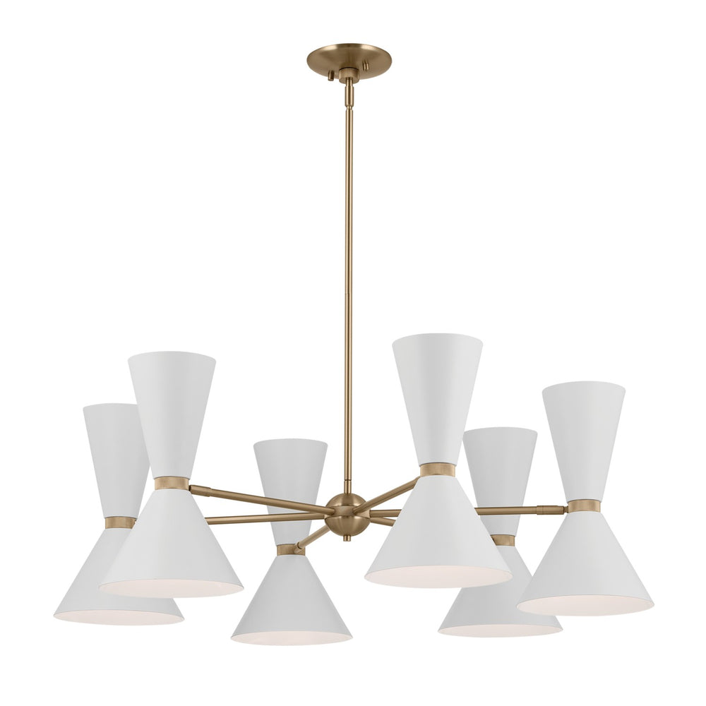 Kichler Canada - 12 Light Chandelier - Phix - Champagne Bronze- Union Lighting Luminaires Decor
