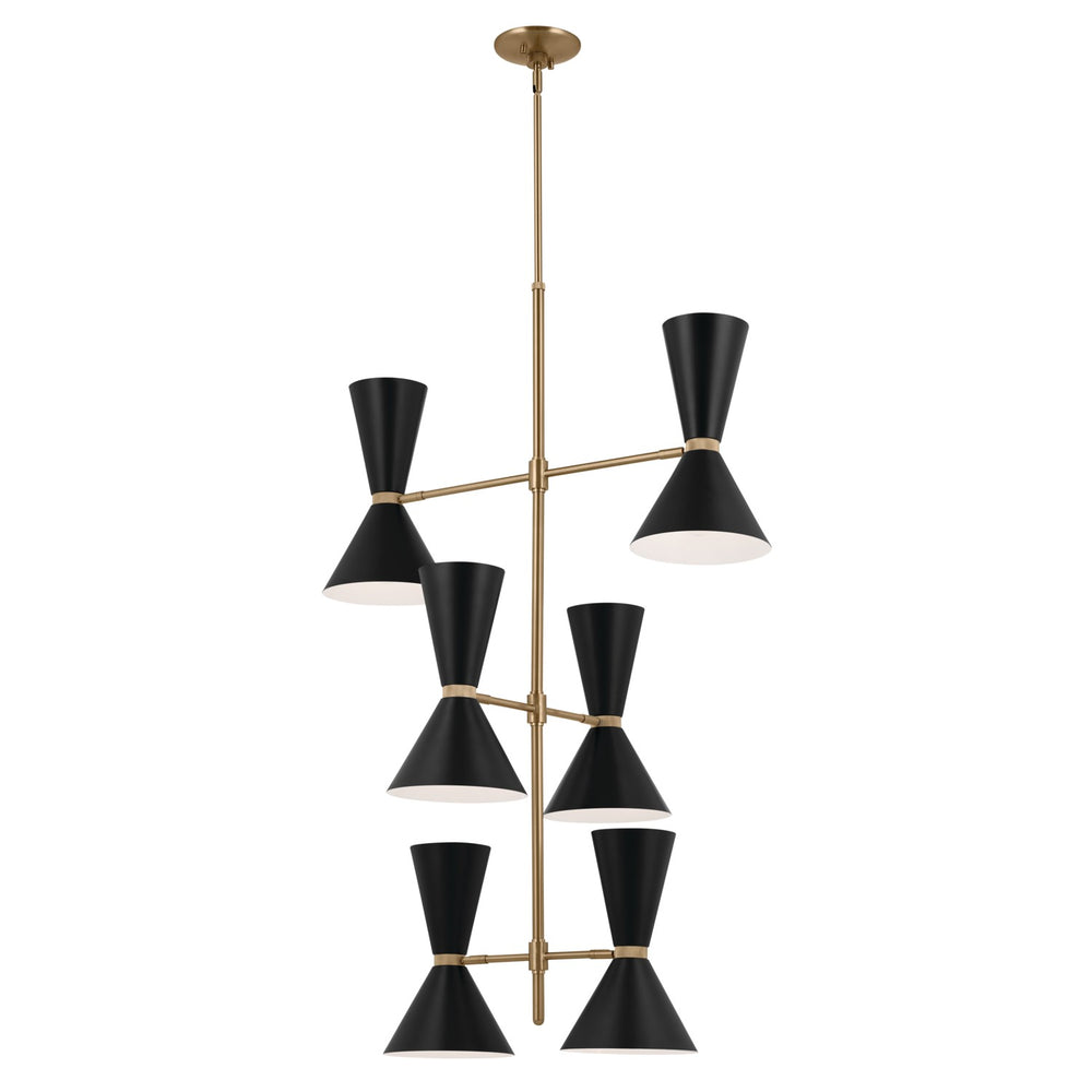 Kichler Canada - 12 Light Foyer Chandelier - Phix - Champagne Bronze- Union Lighting Luminaires Decor