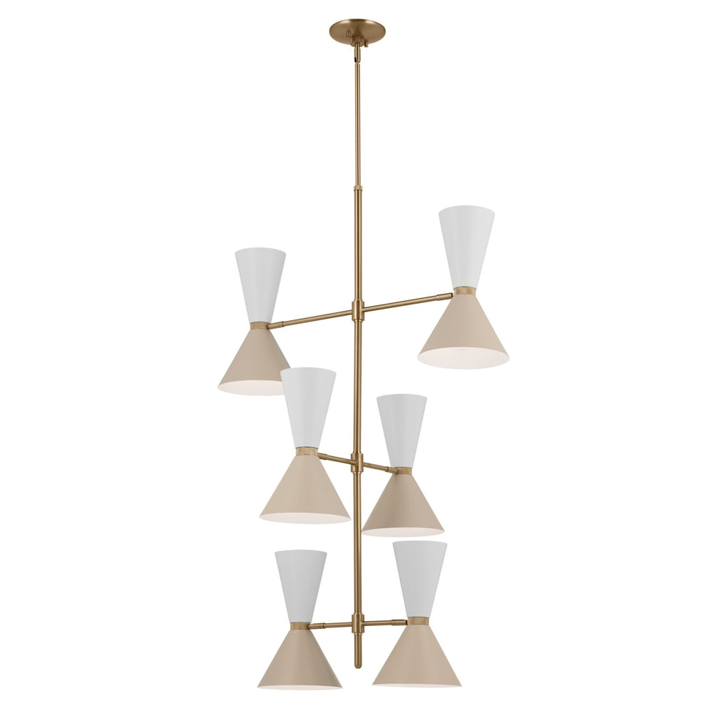 Kichler Canada - 12 Light Foyer Chandelier - Phix - Champagne Bronze- Union Lighting Luminaires Decor