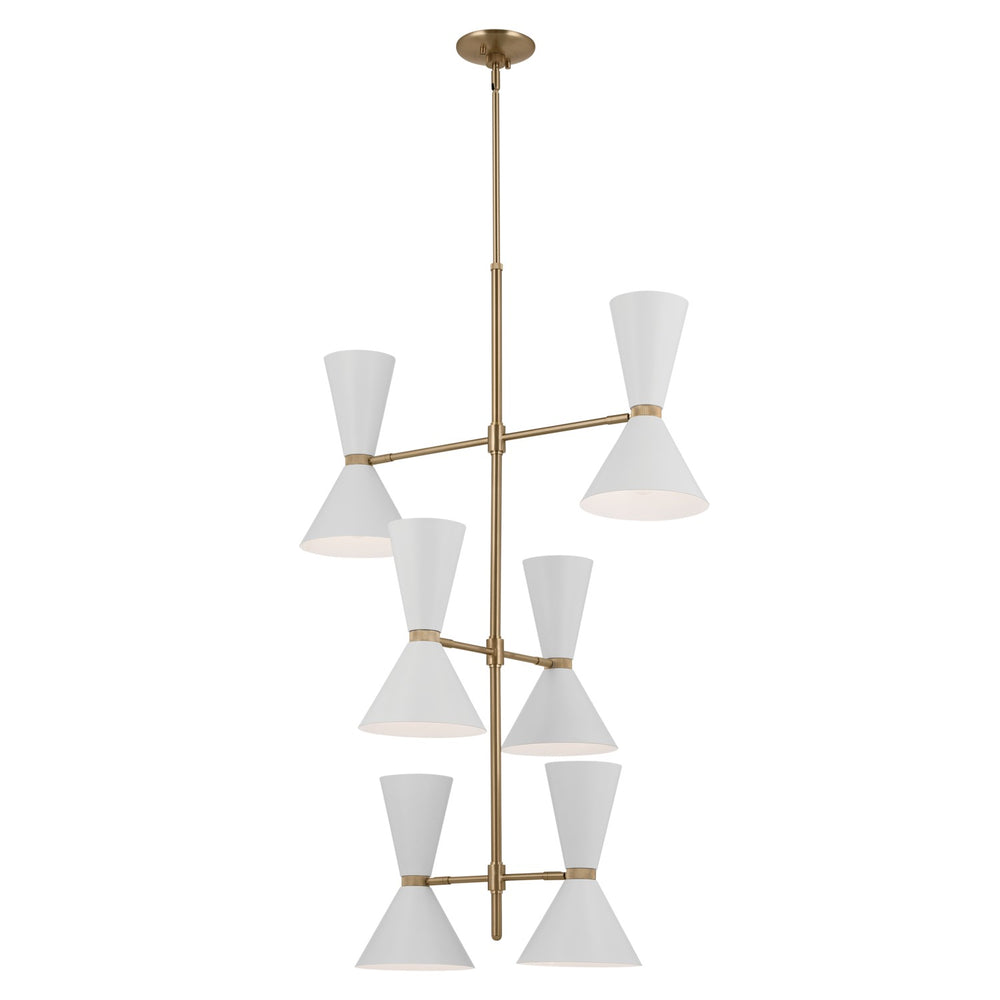 Kichler Canada - 12 Light Foyer Chandelier - Phix - Champagne Bronze- Union Lighting Luminaires Decor