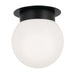 Kichler Canada - One Light Flush Mount - Albers - Black- Union Lighting Luminaires Decor