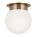 Kichler Canada - One Light Flush Mount - Albers - Champagne Bronze- Union Lighting Luminaires Decor