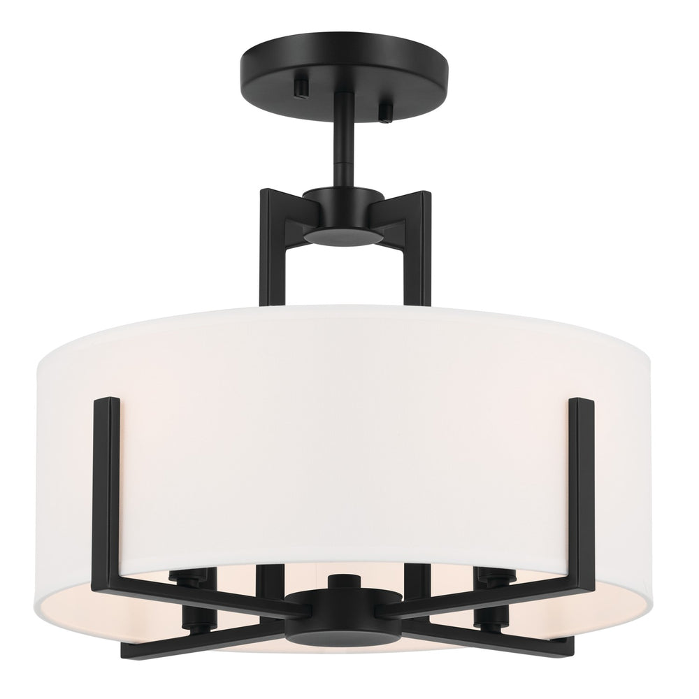 Kichler Canada - Four Light Pendant/Semi Flush - Malen - Black- Union Lighting Luminaires Decor