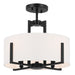 Kichler Canada - Four Light Pendant/Semi Flush - Malen - Black- Union Lighting Luminaires Decor