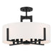 Kichler Canada - Eight Light Pendant/Semi Flush - Malen - Black- Union Lighting Luminaires Decor
