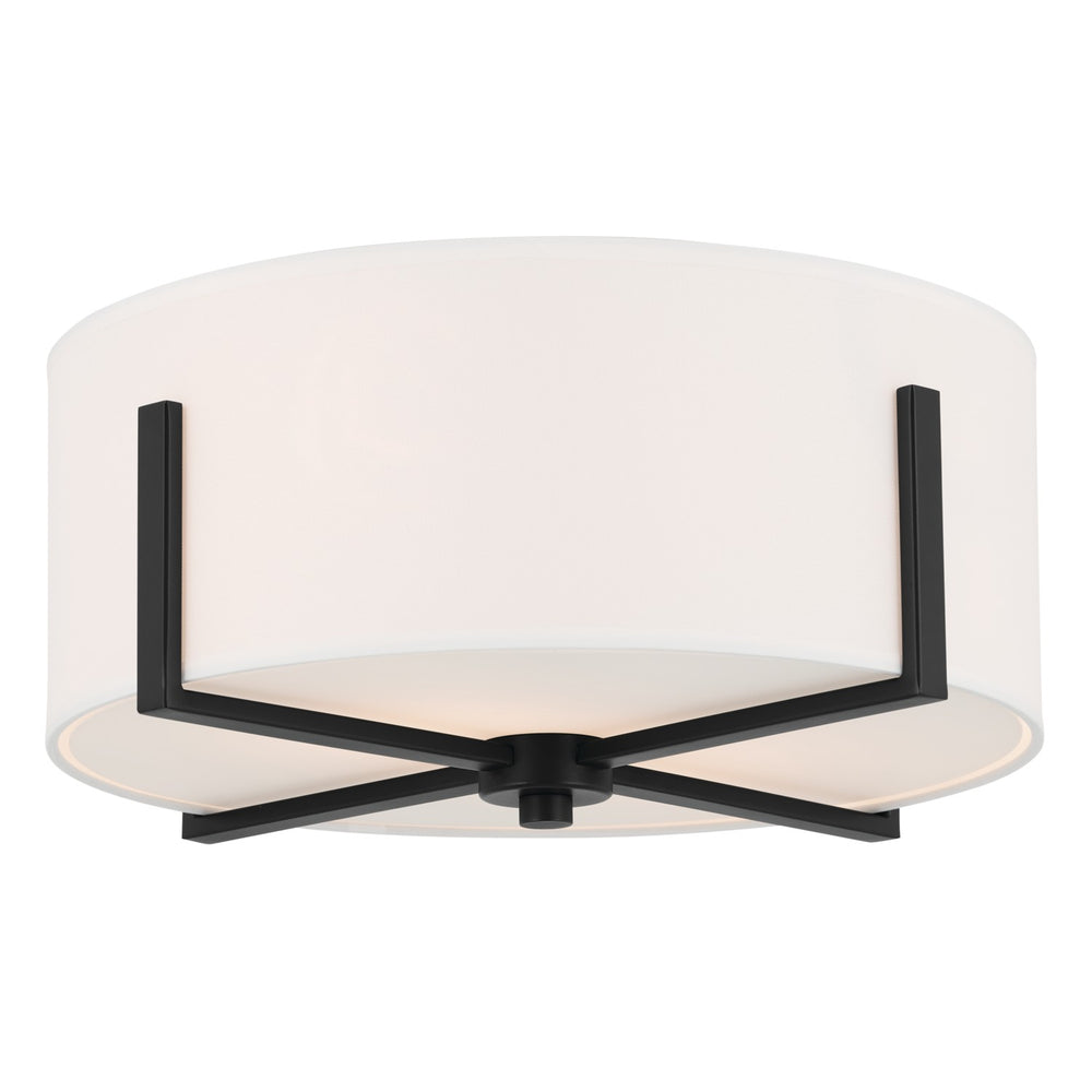 Kichler Canada - Two Light Flush Mount - Malen - Black- Union Lighting Luminaires Decor