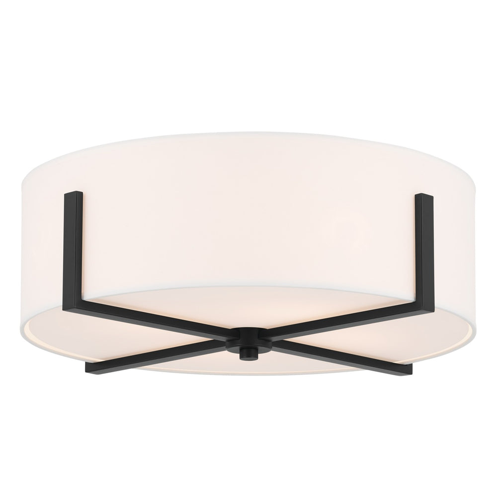 Kichler Canada - Four Light Flush Mount - Malen - Black- Union Lighting Luminaires Decor