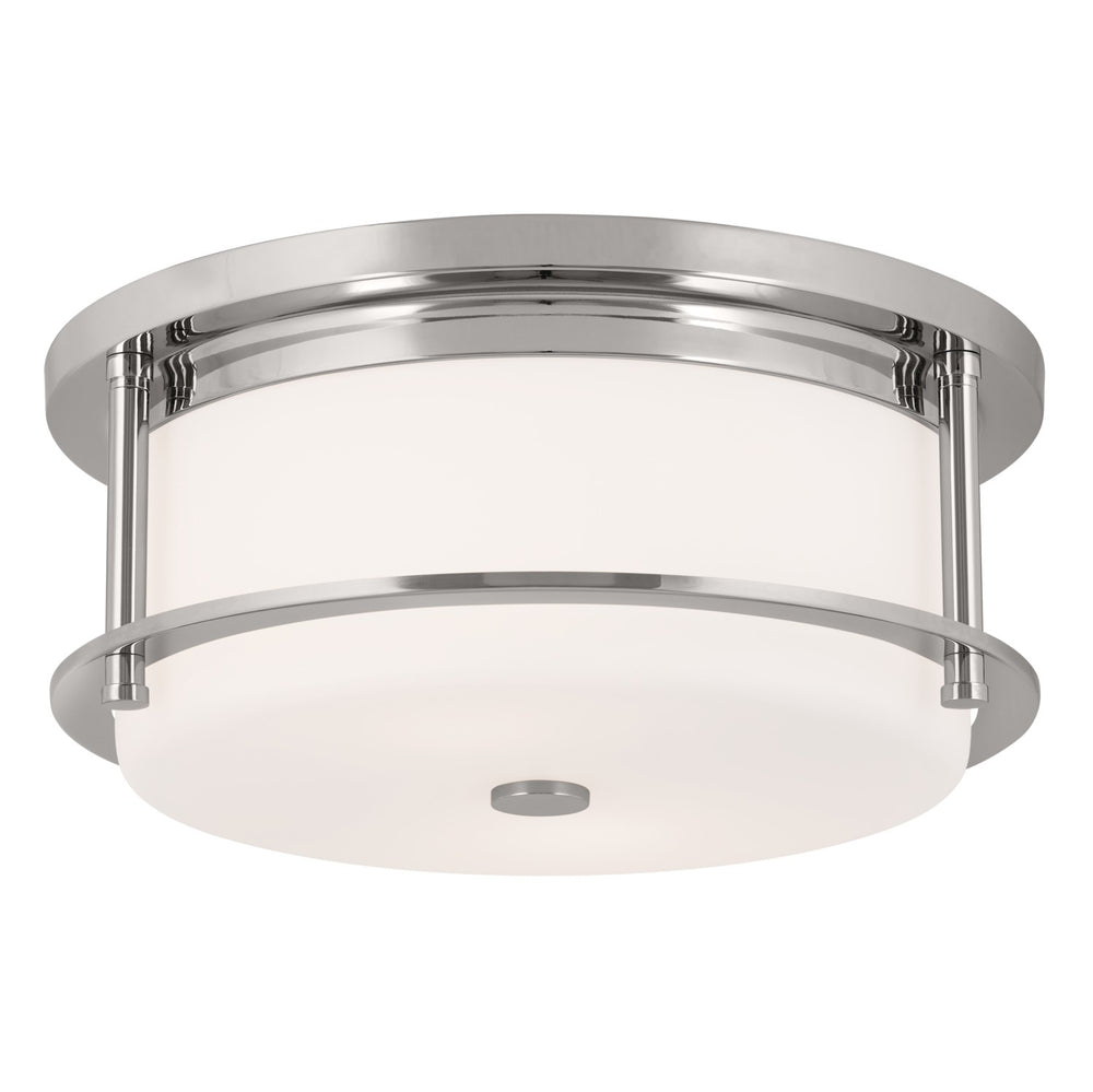 Kichler Canada - Two Light Flush Mount - Brit - Polished Nickel- Union Lighting Luminaires Decor