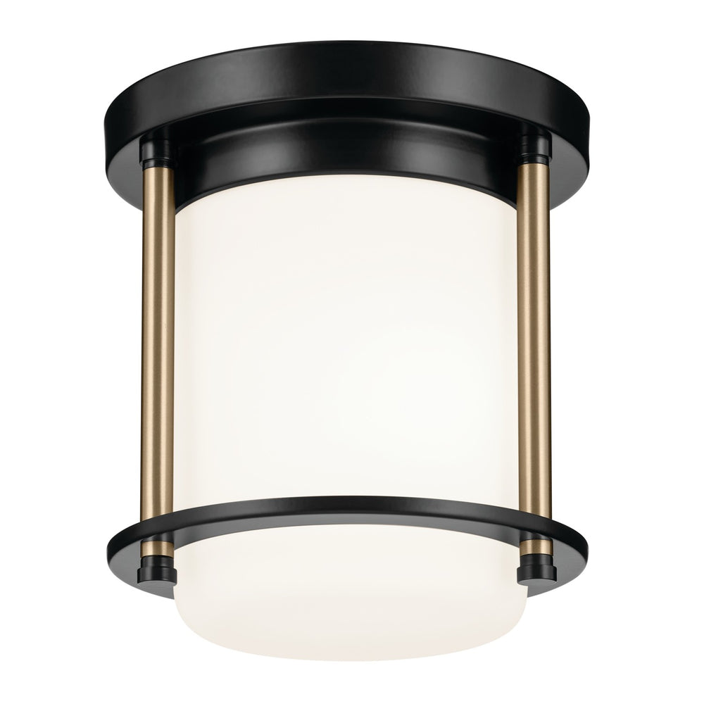 Kichler Canada - One Light Flush Mount - Brit - Black- Union Lighting Luminaires Decor