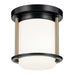 Kichler Canada - One Light Flush Mount - Brit - Black- Union Lighting Luminaires Decor