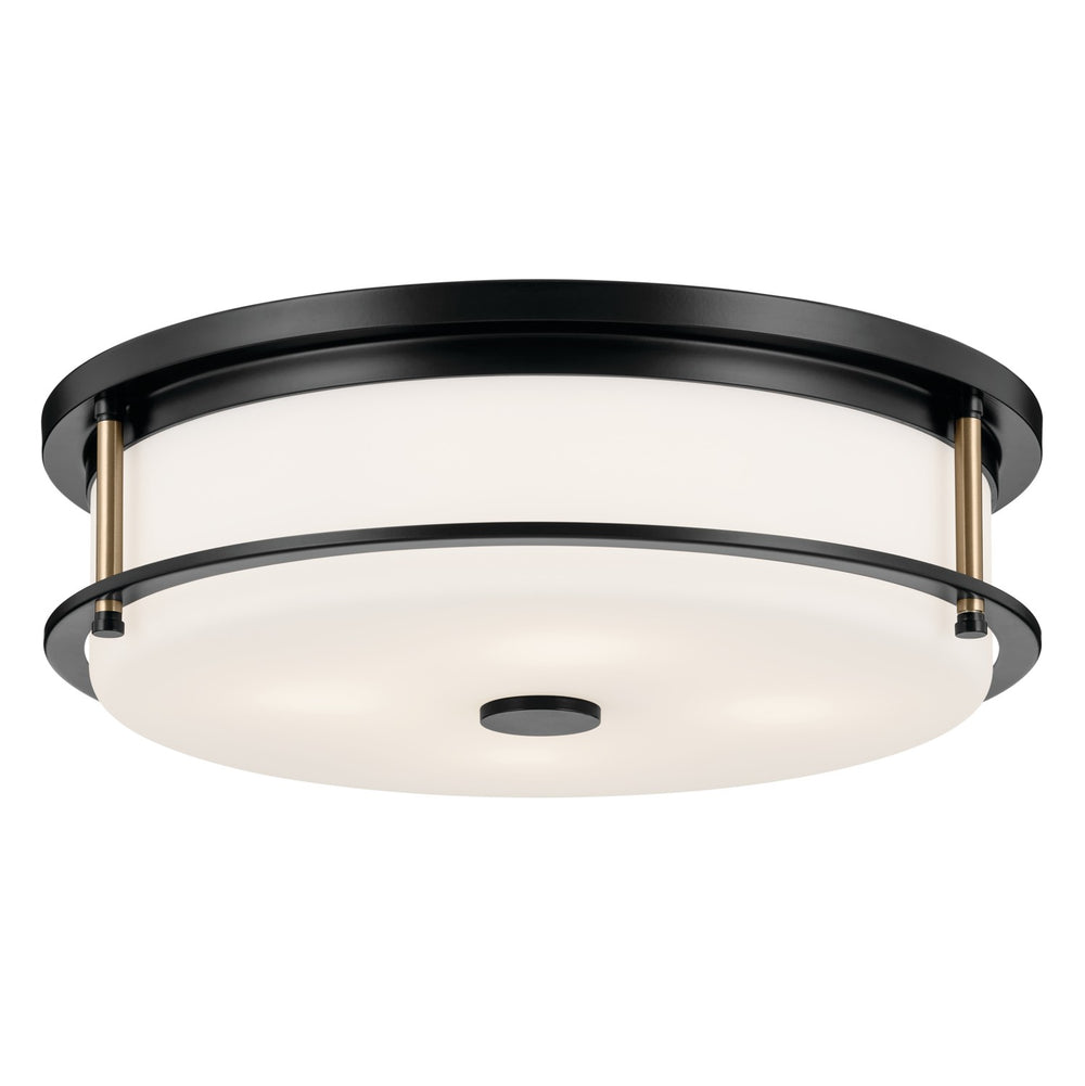 Kichler Canada - Four Light Flush Mount - Brit - Black- Union Lighting Luminaires Decor
