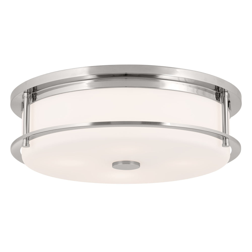 Kichler Canada - Four Light Flush Mount - Brit - Polished Nickel- Union Lighting Luminaires Decor