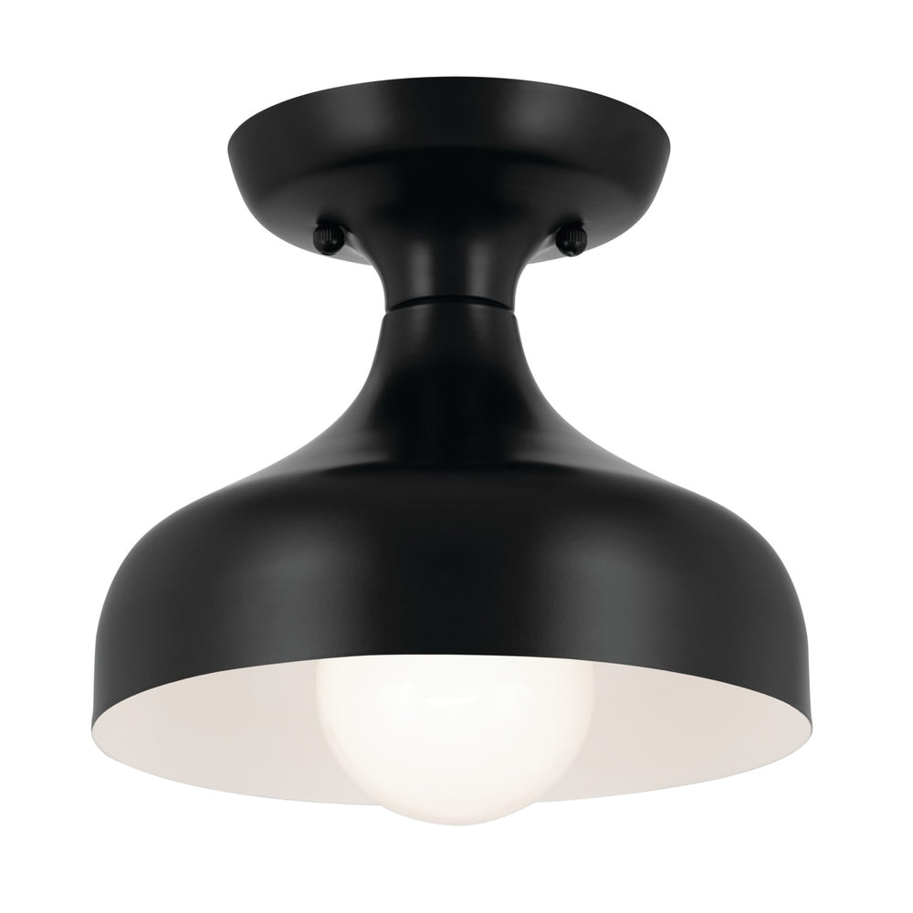Kichler Canada - One Light Semi Flush Mount - Sisu - Black- Union Lighting Luminaires Decor